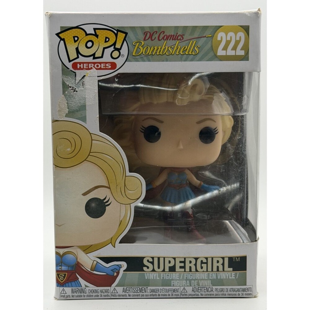 💥🦸 DC Comics Bombshells Supergirl Funko Pop! Heroes #222 Vinyl Figure ✨💖